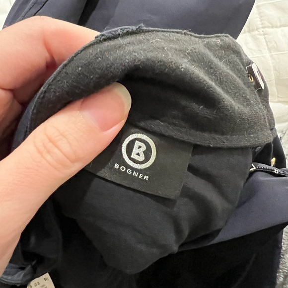 Bogner Fraenzi Insulated Women’s Ski Pants with Gold Belt - Picture 8 of 12